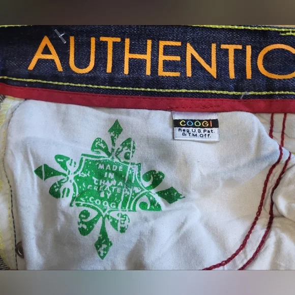 Coogi Men Vtg ,Y2k, Australian Authentic Embroidery, Baggie Style, Size 36Wx 34L - Picture 5 of 16
